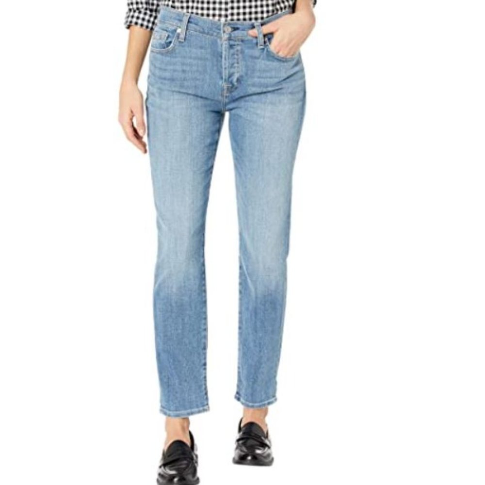 7 Jeans Josefina Skinny Boyfriend Med Wash